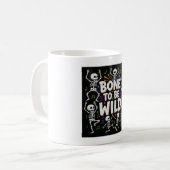 Bone To Be Wild Dancing Skeletons Coffee Mok (Voorkant links)
