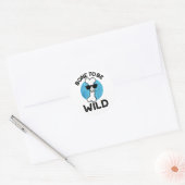 Bone to be Wild Funny Anatomy Pun Ronde Sticker (Envelop)