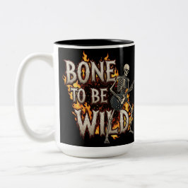 Bone to Be Wild T-shirt Tweekleurige Koffiemok