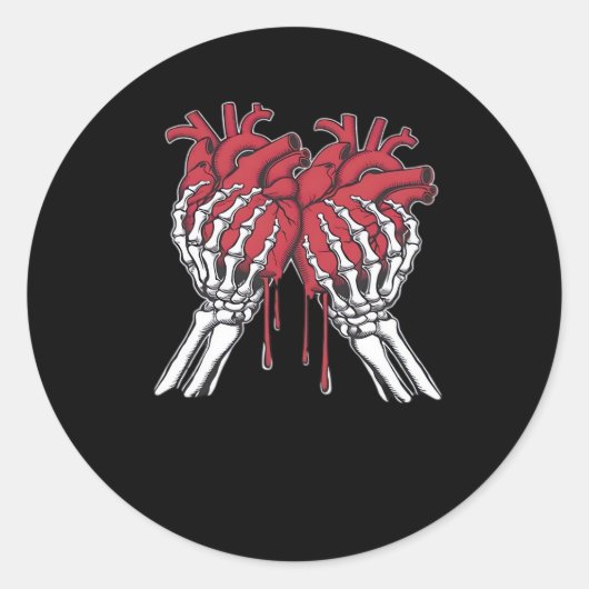 Bone to be your Valentijn - Valentijnsdag Funny S Ronde Sticker (Voorkant)