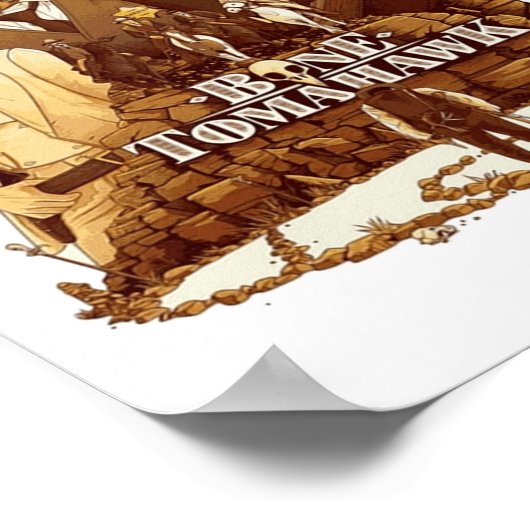 Bone Tomahawk Western Movie Artwork Poster (Hoek)