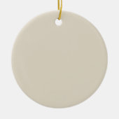 Bone White Circle Keramisch Ornament (Voorkant)