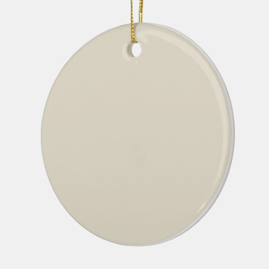 Bone White Circle Keramisch Ornament (Links)