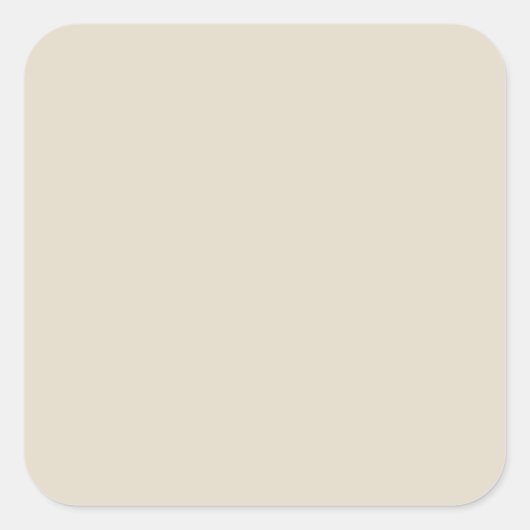 Bone White Large Vierkante Sticker (Voorkant)