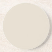 Bone White Round Sandstone Onderzetter (Voorkant)