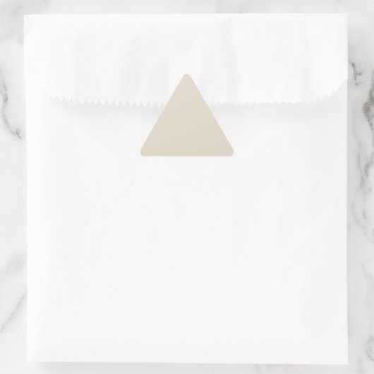 Bone White Triangle Sticker (Tas)