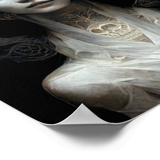 Bone Wraith Fantasy Sci-Fi Art Poster (Hoek)