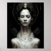 Bone Wraith Fantasy Sci-Fi Art Poster (Voorkant)