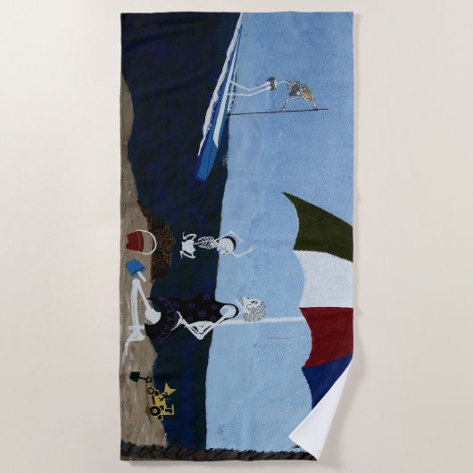 Bone yard oma strandlaken (Voorkant)