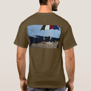 Bone yard surfende bij doho t-shirt