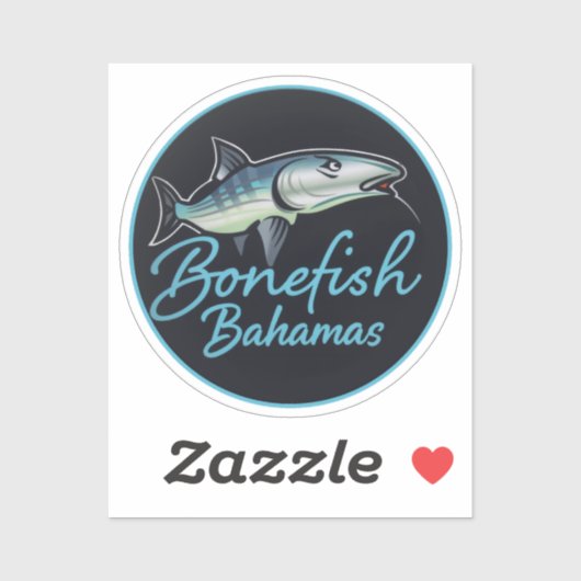 bonefish bahamas vissen sticker (Vel)