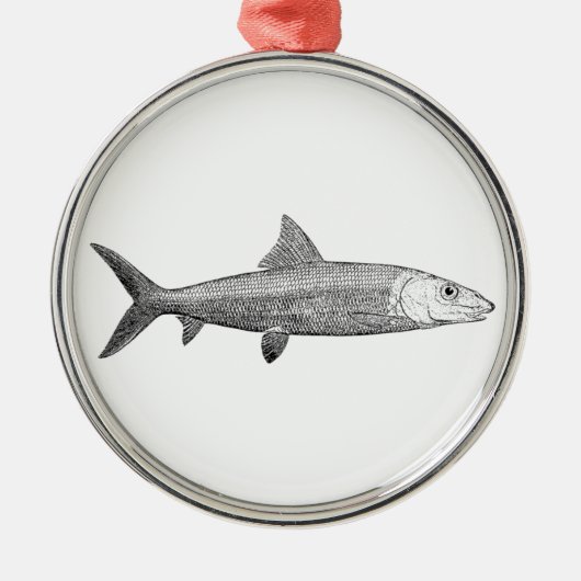 Bonefish Logo Metalen Ornament (Voorkant)