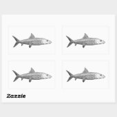 Bonefish Logo Rechthoekige Sticker (Vel)