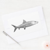 Bonefish Logo Rechthoekige Sticker (Envelop)