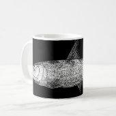 Bonefish Scratch art Koffiemok (Voorkant links)