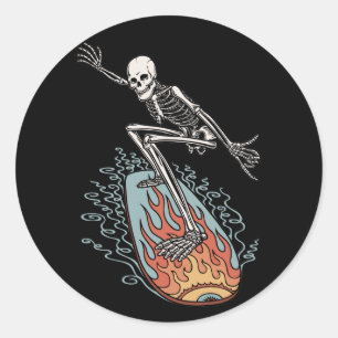 Bonehead Board Ronde Sticker