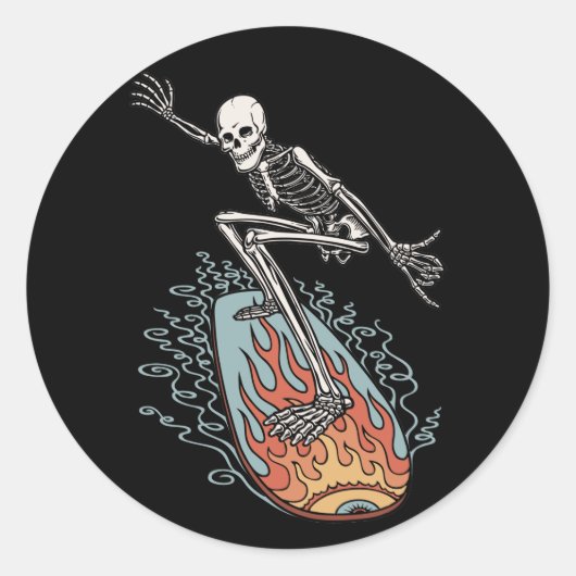 Bonehead Board Ronde Sticker (Voorkant)