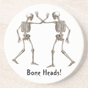 Bonehead Halloween Zandsteen Onderzetter