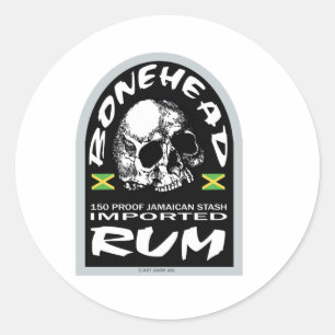 Bonehead Rum Ronde Sticker