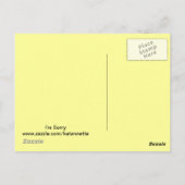 Bonehead SORRY-kaart Briefkaart (Achterkant)