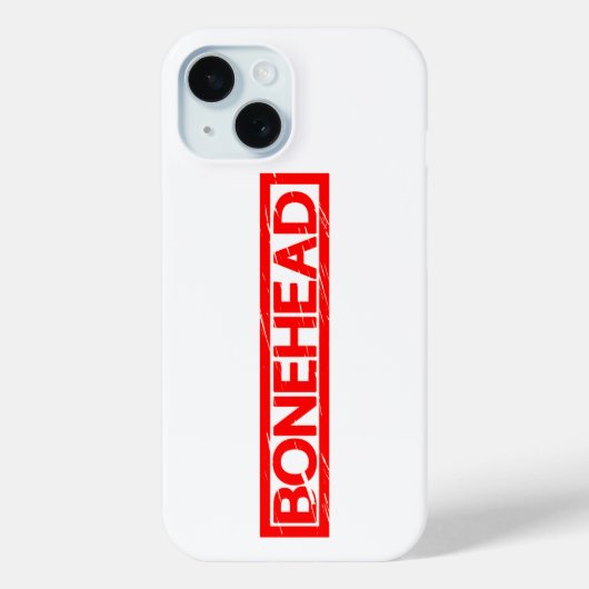 Bonehead Stamp Case-Mate iPhone Case (Achterkant)