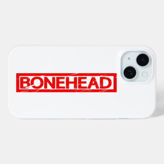 Bonehead Stamp Case-Mate iPhone Case (Achterkant (horizontaal))