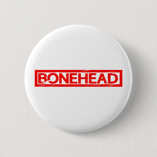 Bonehead Stamp Ronde Button 5,7 Cm (Voorkant)