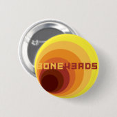 boneHeads™ logo BAUHS-1 Ronde Button 5,7 Cm (Voorkant /achterkant)