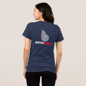 boneHeads™ logo BAUHS-3 Tri-Blend Shirt (Achterkant volledig)