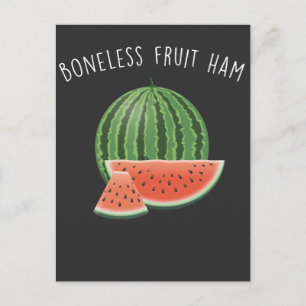 Bonelss Fruit Ham Watermelon Vegan Vegetarian Briefkaart