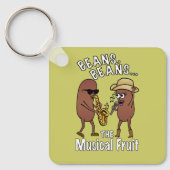 Bonen, bonen en muziekopnames sleutelhanger (Voorkant)