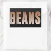 Bonen, Bonen liefhebber Rechthoekige Sticker (Tas)