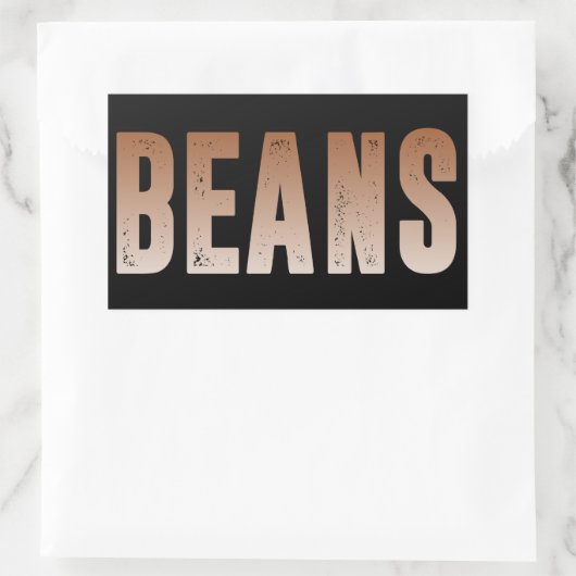 Bonen, Bonen liefhebber Rechthoekige Sticker (Tas)