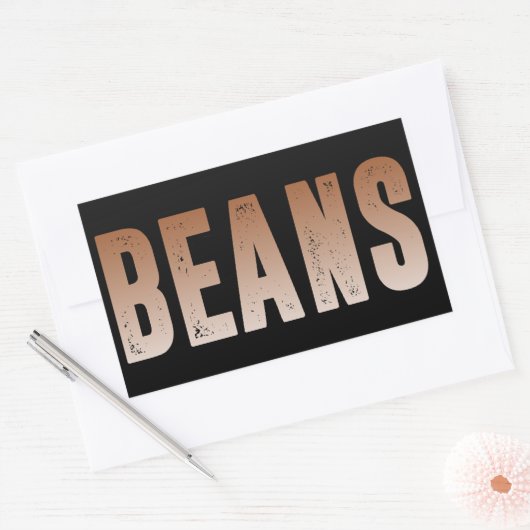 Bonen, Bonen liefhebber Rechthoekige Sticker (Envelop)