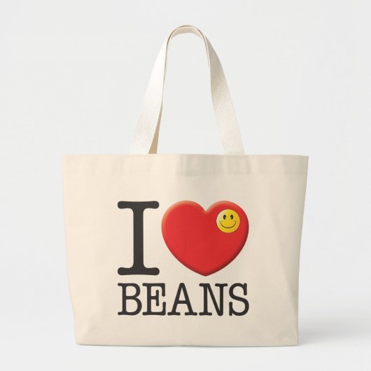 Bonen, Eet Grote Tote Bag (Voorkant)