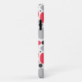 Bonen en erwten Retro rood grijs wit patroon Case-Mate iPhone Case (Achterkant/rechts)