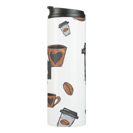 Bonen en Me Monogrammed Tumber Thermosbeker (Geroteerd rechts)