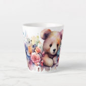 Bonen, gekleurd, met water gekruid, gebleekt latte mok (Voorkant)