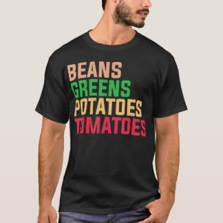 Bonen Groen Aardappelen tomaten Thanksgiving-appar T-shirt