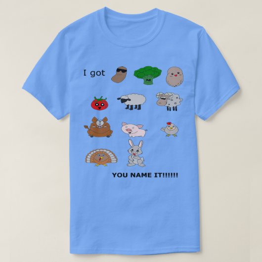 Bonen Groenen Aardappelen Tomaten Rap T-shirt (Design voorkant)