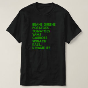 Bonen Groenen Aardappelen U noemt het de Thanksgiv T-shirt
