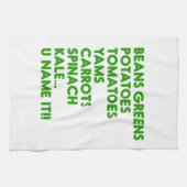 Bonen Groenen Aardappelen U noemt het de Thanksgiv Theedoek (Horizontaal)