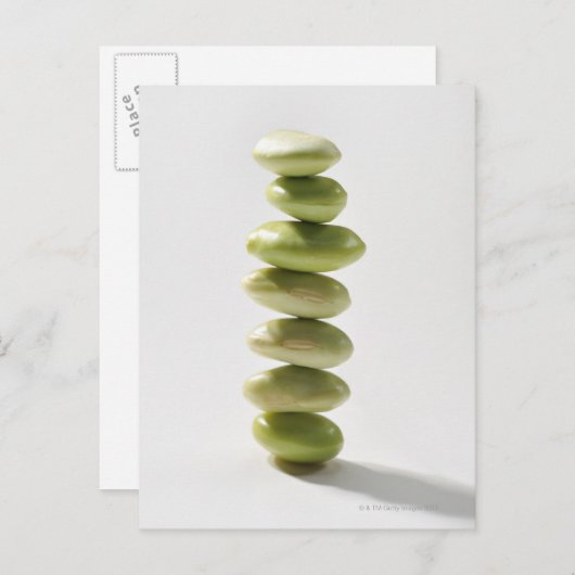 Bonen, levensmiddelen briefkaart (Voorkant / Achterkant)