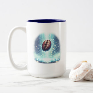 Bonen Me Op Koffiekop Tweekleurige Koffiemok