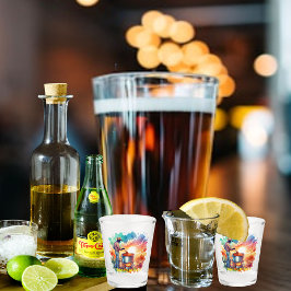 Bonen of geen Bonen Chili Cooking Cowboy 1 Shot Glas