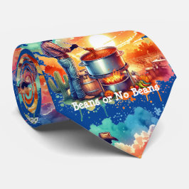 Bonen of geen Bonen Chili Cooking Cowboy 1 Stropdas