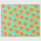 Bonen op Toast Grappig Ontbijt Patroon Cadeaupapier (Vlak)