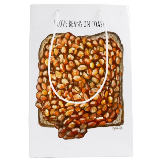 Bonen op Toast Medium Cadeauzakje (Voorkant)