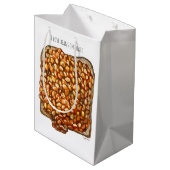 Bonen op Toast Medium Cadeauzakje (Achterkant Gekanteld)