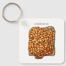 Bonen op Toast Sleutelhanger